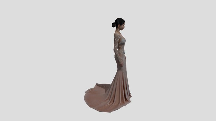 3D Digital fashion art for metaverse & web3 3D Model