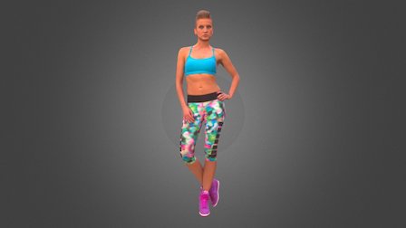 Yana Martens - sports outfit 3D Model