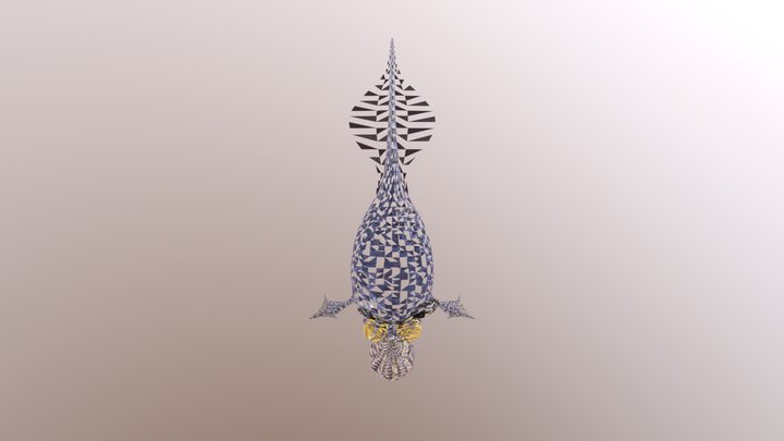 Retard Fish Series - Blagfish 3D Model