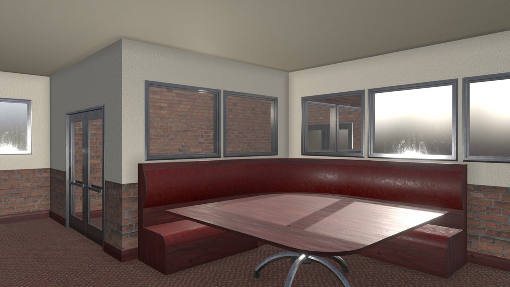 Restaurant Building Corner Booth