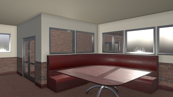 Restaurant Building Corner Booth