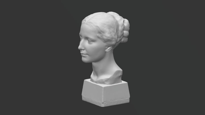 Portrait of a young lady 3D Model