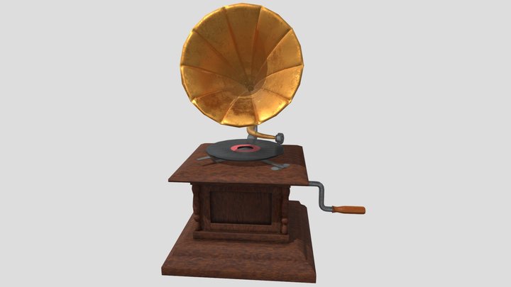Gramophone 3D Model