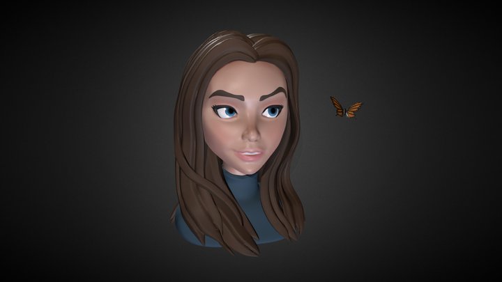 Stylized Woman 3D Model