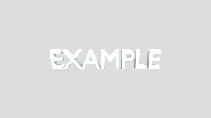 Example 3D Model