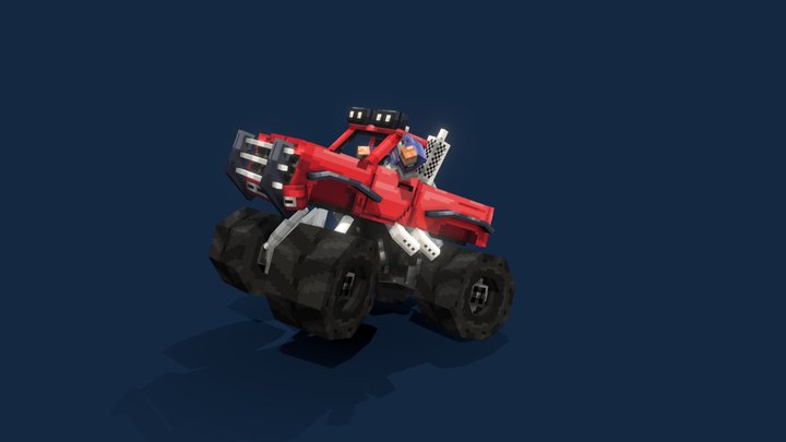 Chris MonsterTruck 3D Model