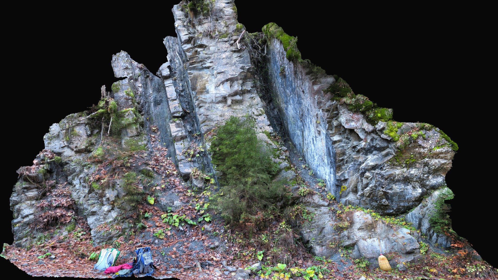 Fault plane in turbidites, Germany
