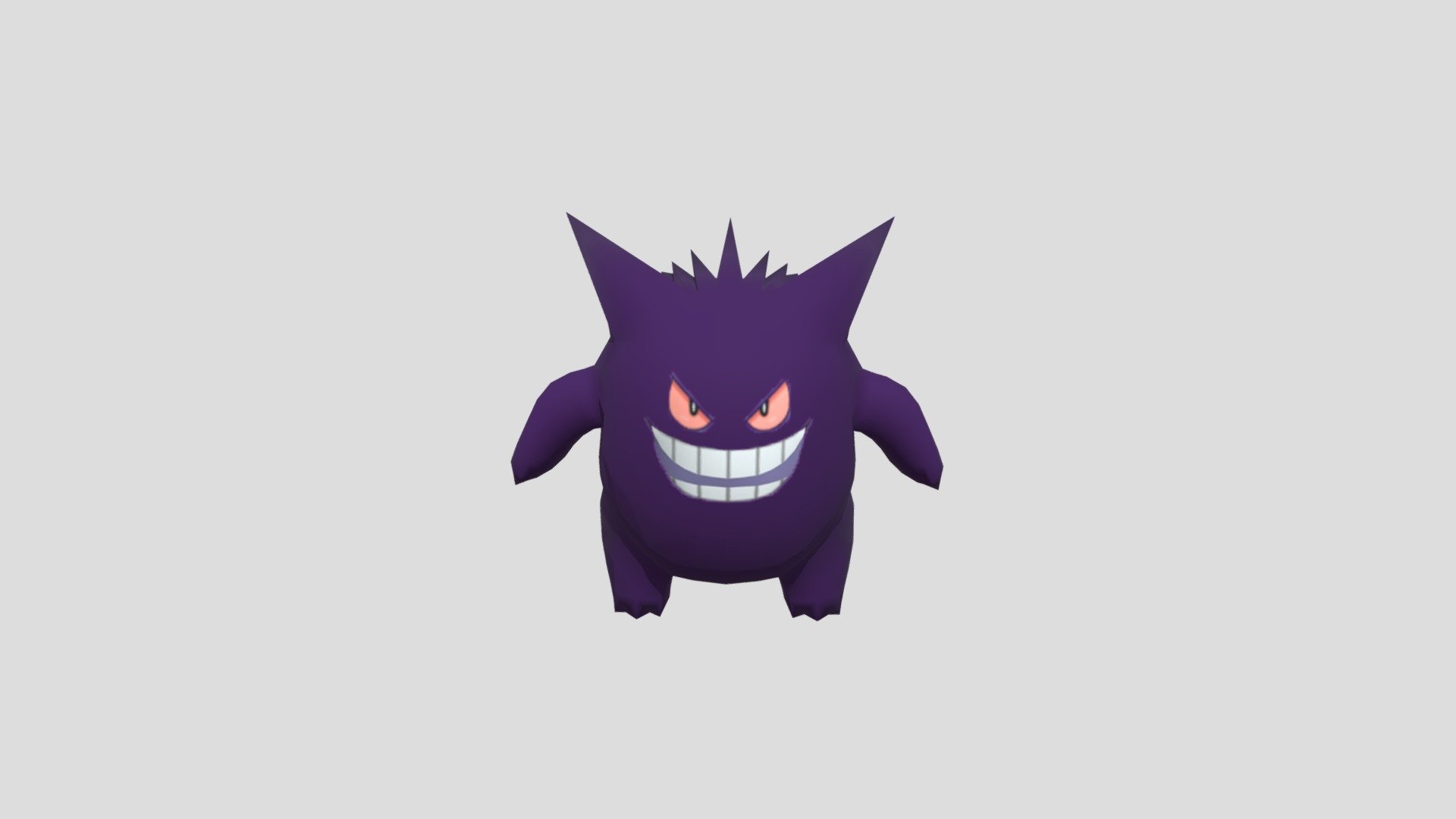 Gengar - 3D model by Jairo (@jjriosc) [caa3fe8] - Sketchfab