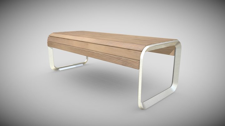 Modern Bench 1 3D Model