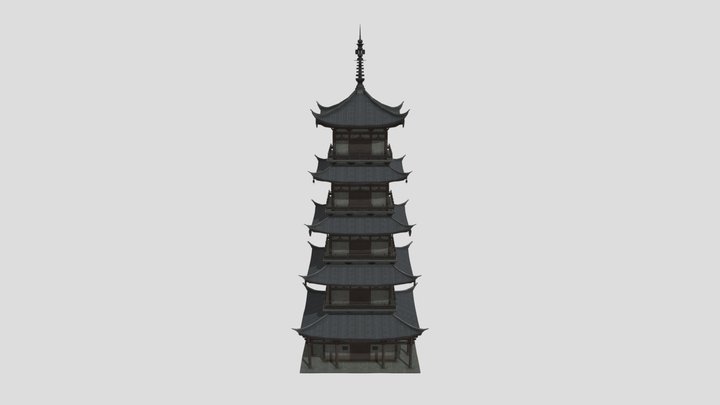 Chinese storehouse 3D Model