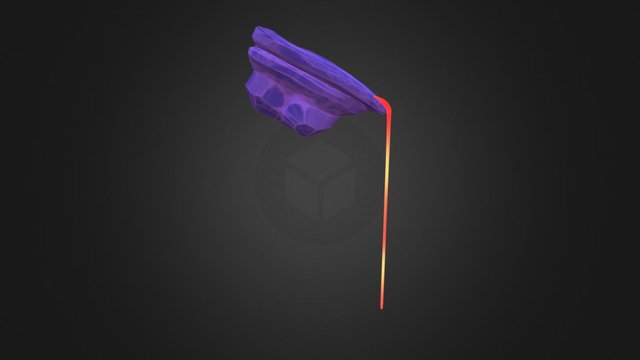 Stella - Lava Area Hanging Rock 3D Model
