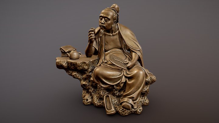 Lu Yu Figurine (derivative) – Free 3D Model STL