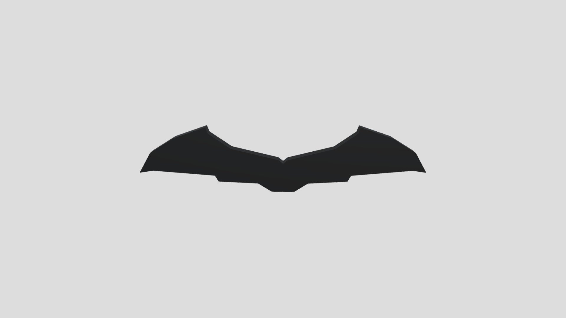 The Batman Bat Symbol - Download Free 3D model by an anonymous ...