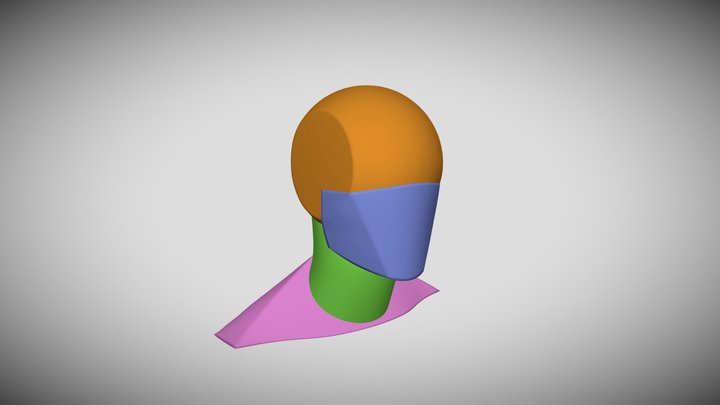 Loomis Head Primary Forms 3D Model