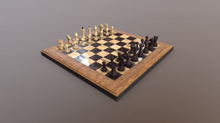 Chess (Game ready) 3D Model