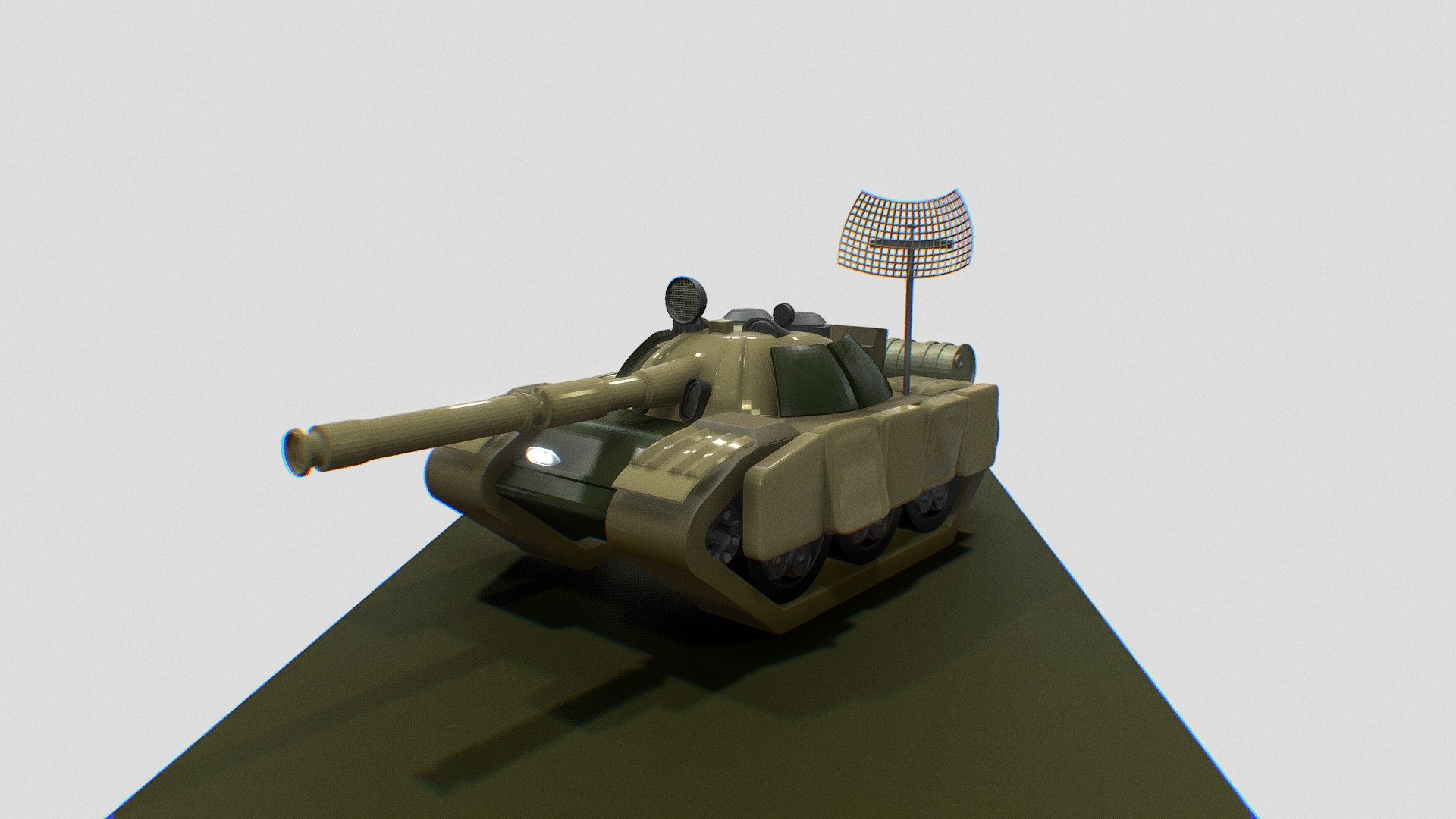Karna DRDO MBT inspired tank model Download Free 3D model by Aashu3d