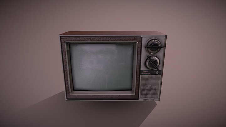 Old School TV 3D Model