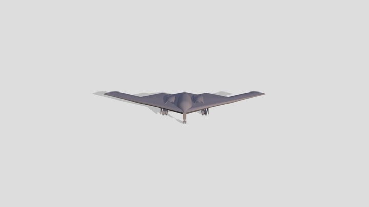 B2 spirit - Chrome 3D Model