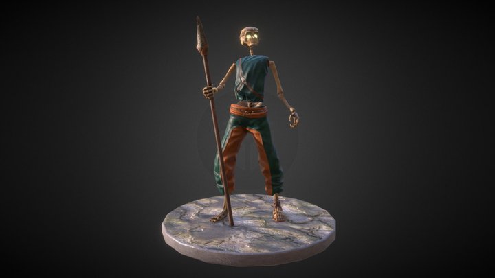 Tribal Skeleton 3D Model