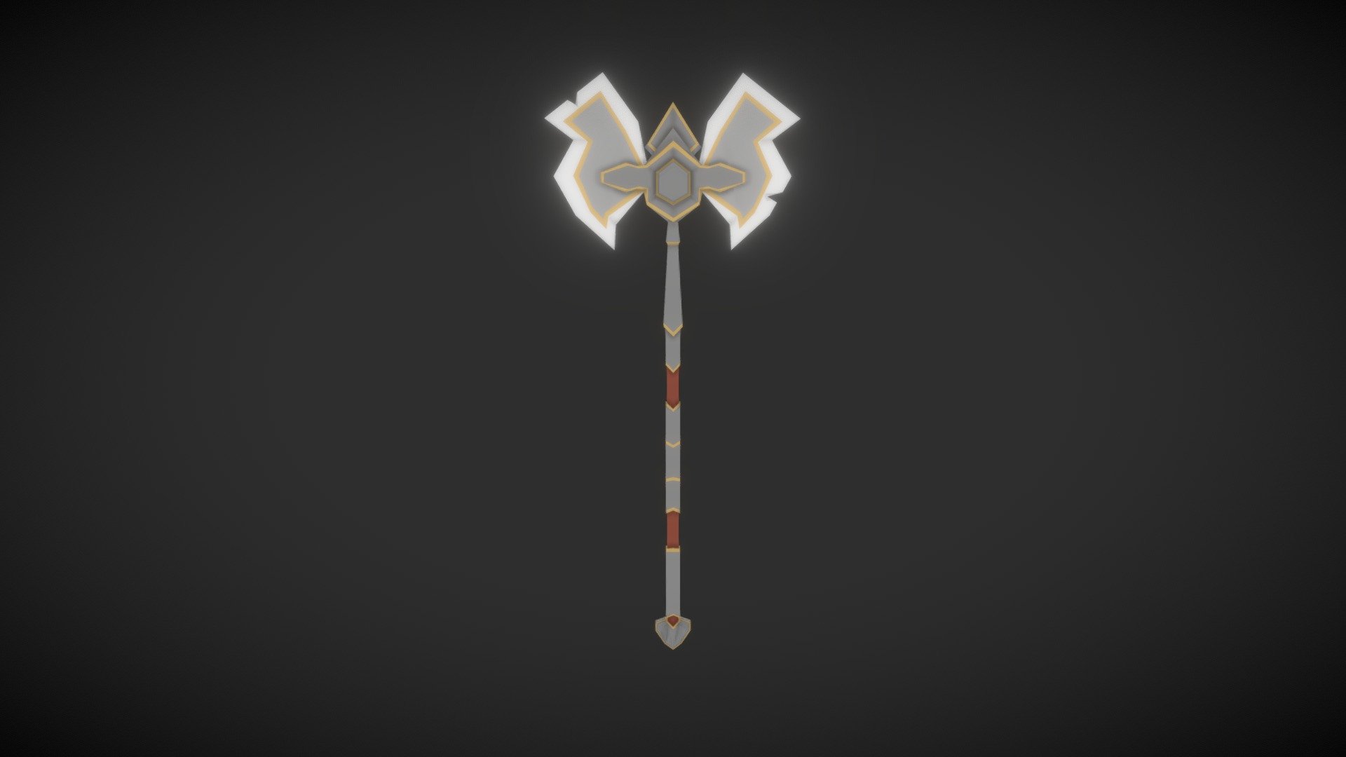 Low Poly Cartoon Axe