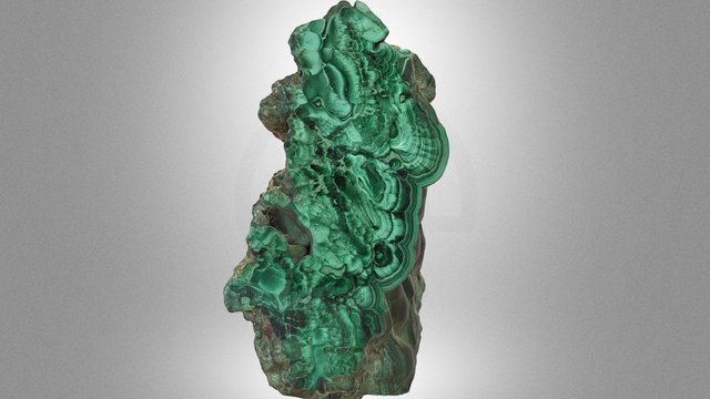“Kidney-shaped” malachite