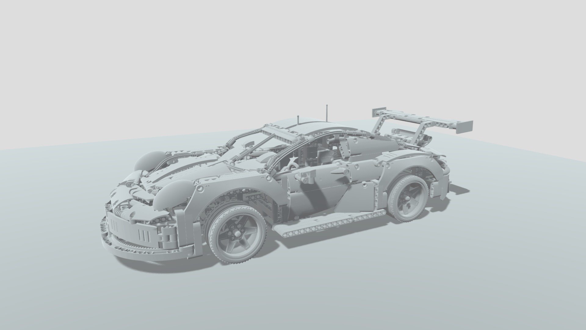 3D file Lego Style Brick Porsche 911 Turbo 🧱・3D printable model
