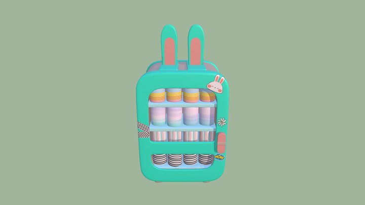 Rabbit-Fridge 3D Model
