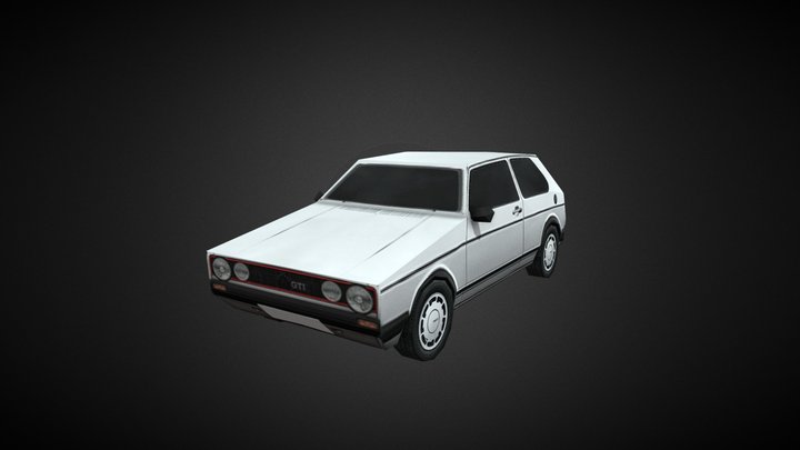 Volkswagen Golf I GTI 3D Model