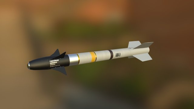 AIM-9 missile 3D Model