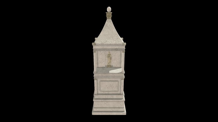 Monumento sepolcrale a cuspide da Maccaretolo 3D Model