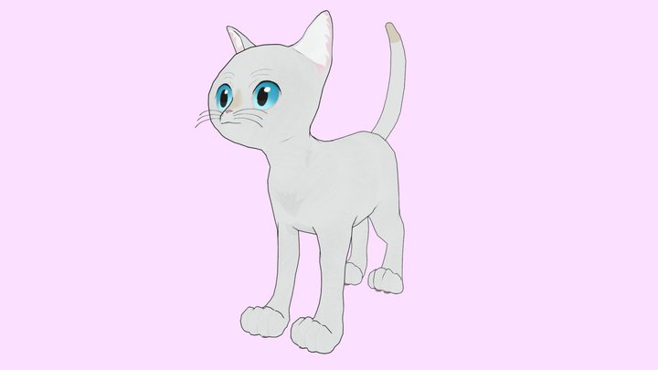 3D Kitty Model 3D Model