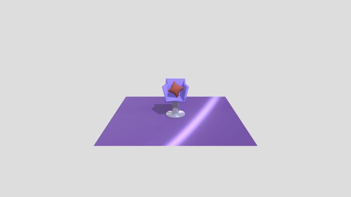 Luxurious restaurant chair 3D Model
