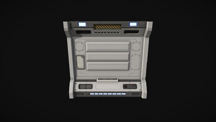 Wall Sci Fi 3D Model