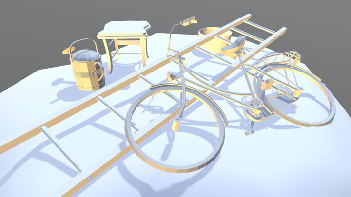 Grandma's House - Unwrap 2 More detailed props 3D Model