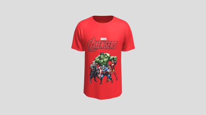 Marvel Avengers Team T Shirt – Gratis 3D-model STL