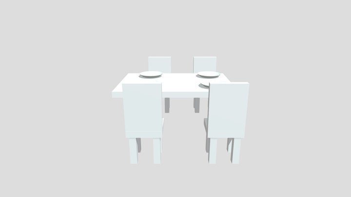 Dining set 3D Model