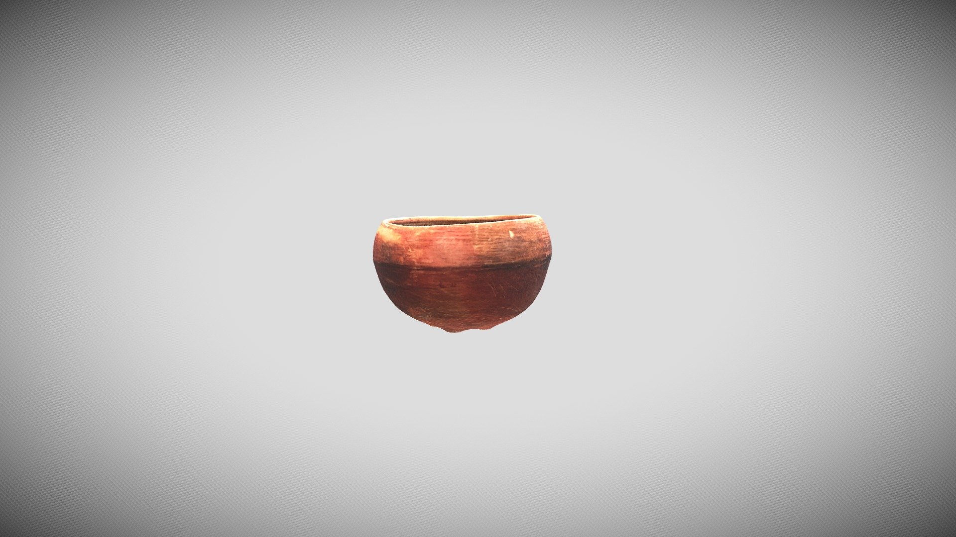 Cuenco con engobe rojo - Valdivia- f33 — Sketchfab embed 3D viewer