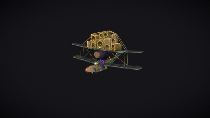 JinxWinx Music Plane 3D Model