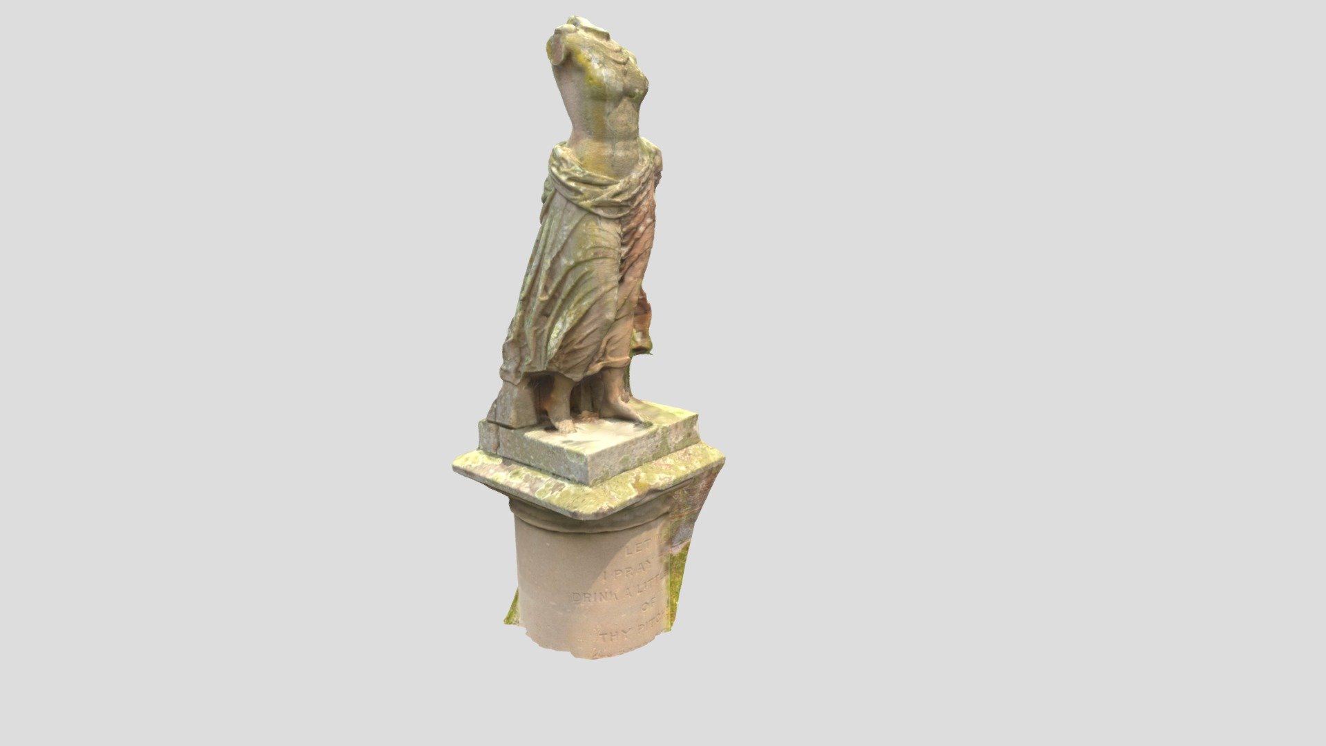 Sandstone Statue  - Rookwood Cemetery  Sydney. — Sketchfab embed 3D viewer