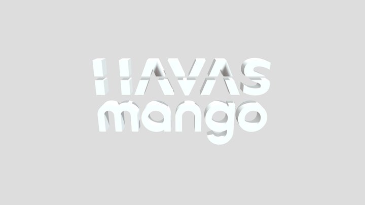Mango Logo 3D Model