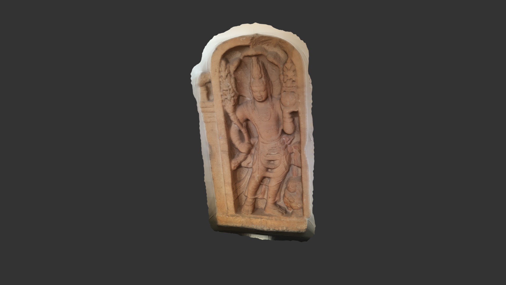 3D model Sri Lanka museum engraving - This is a 3D model of the Sri Lanka museum engraving. The 3D model is about a stone carving of a person.