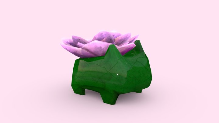 Succulent Bulba-Pot 3D Model