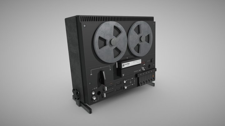 Retro Tape Recorder - Unitra Dama Pik 3D Model
