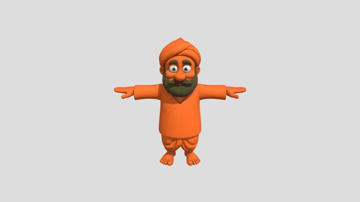 Orange Guru 3D Model