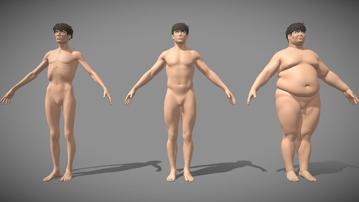 Male Base Mesh 3D Model