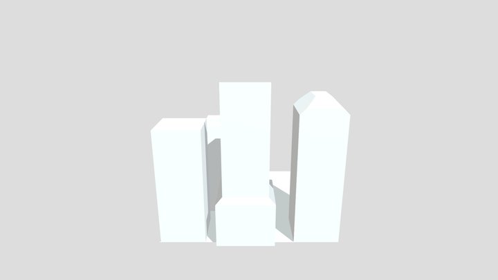 Sketchbookwk6 Simple City scape 3D Model