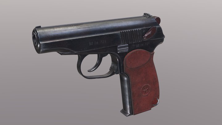 Makarov pistol 3D Model