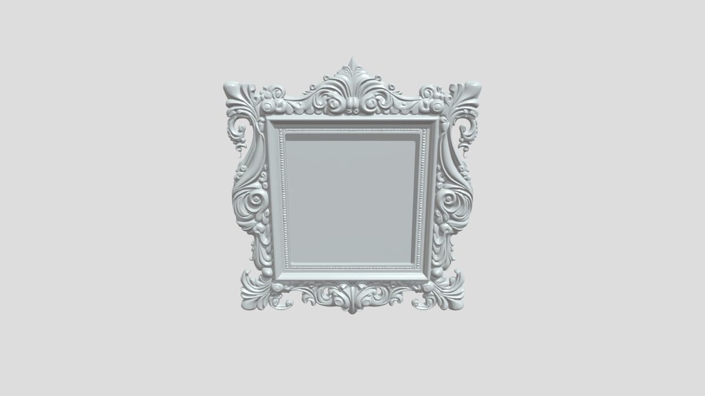Ornate golden picture frame