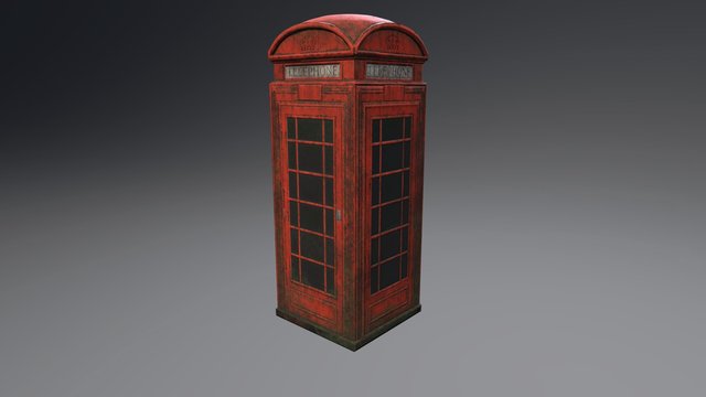London Telephone box 3D Model