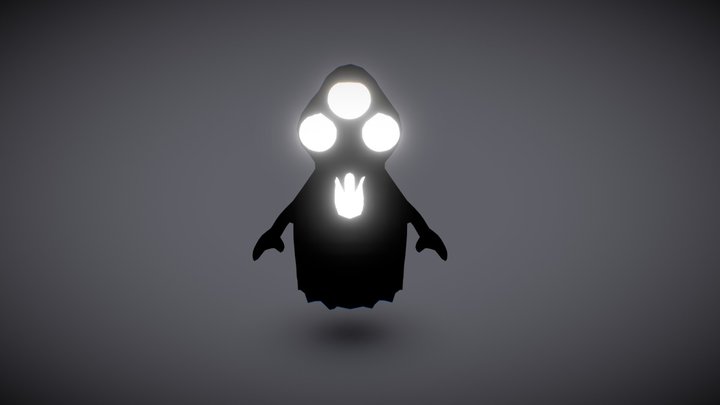 Medium Shadow Monster 3D Model